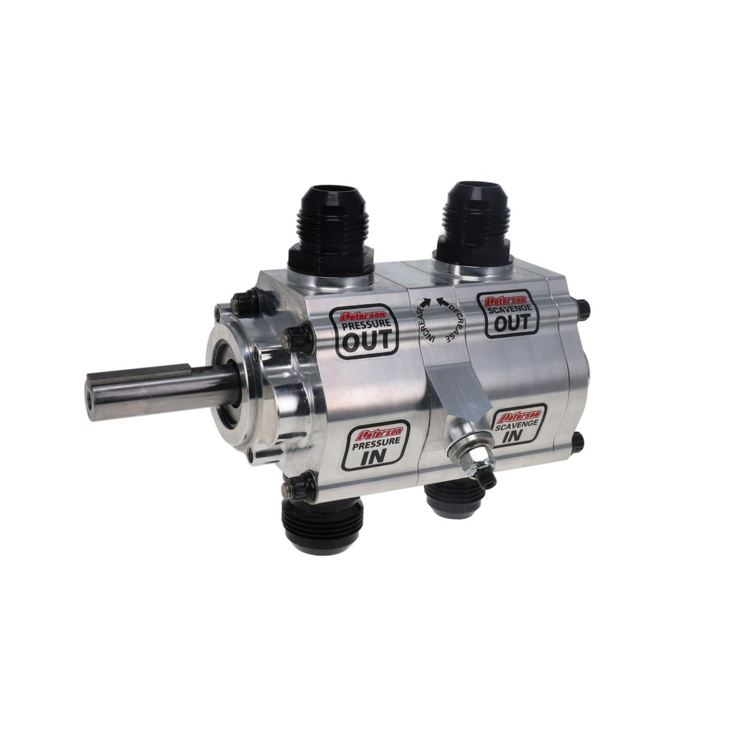 PETERSON FLUID Oil Pump 2-Stage 1.4psi Front Pressure 04-2096-HEX