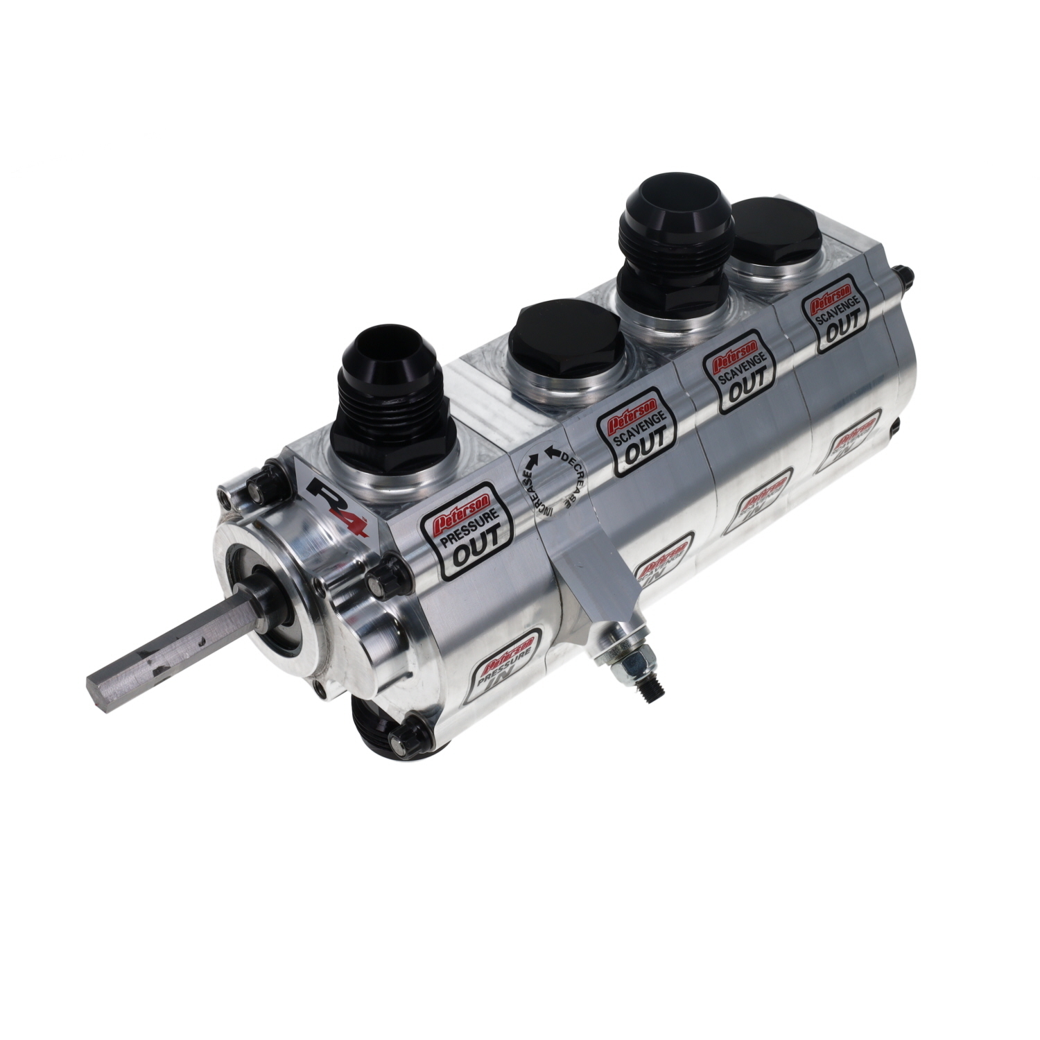 PETERSON FLUID Oil Pump 4-Stage 1.4psi Front Pressure 04-4096-HEX