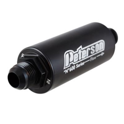 PETERSON FLUID Fuel Filter -6an 100 Micro Black -467265