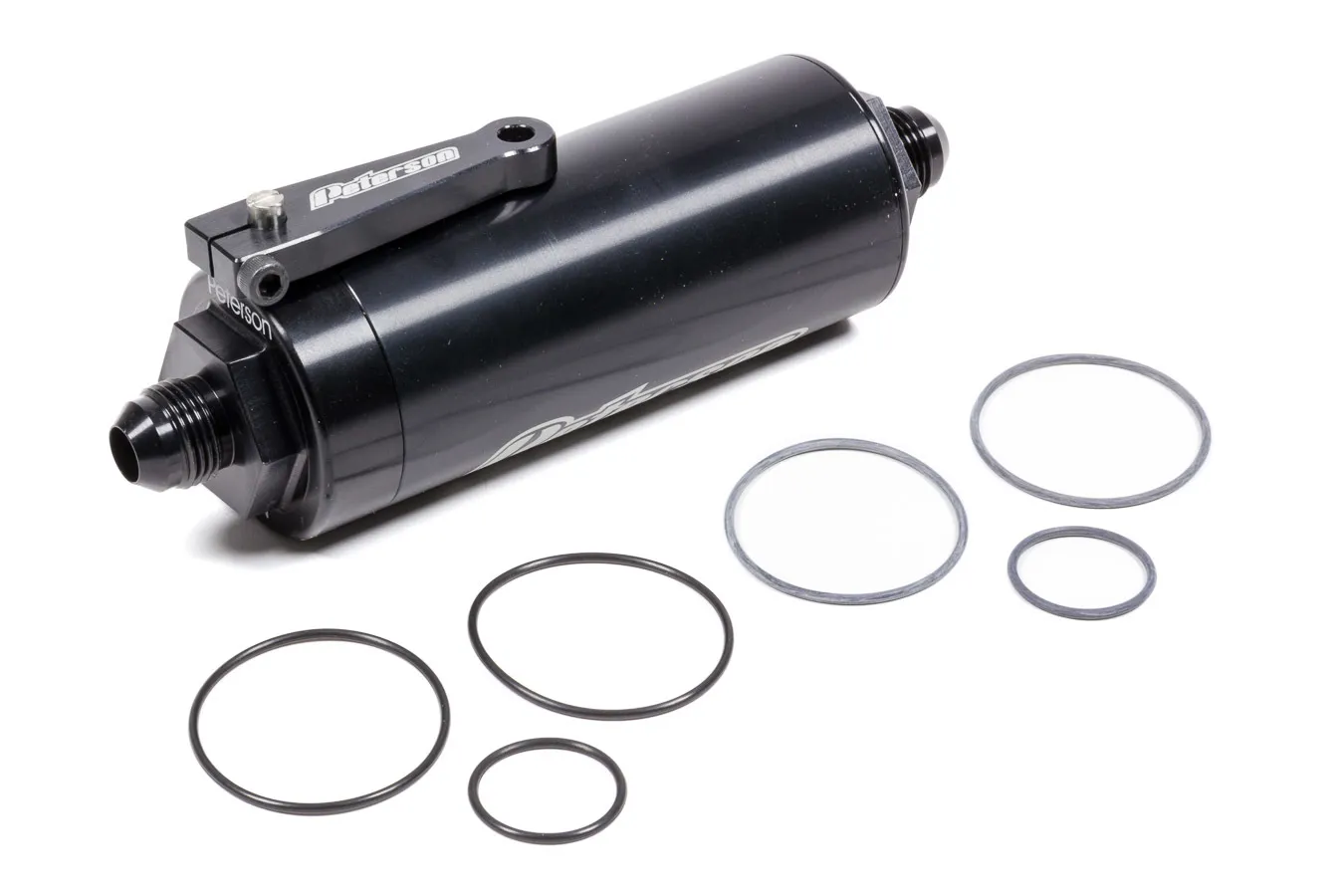 PETERSON FLUID Fuel Filter -8an 100 Micro w/Ball Valve -465439