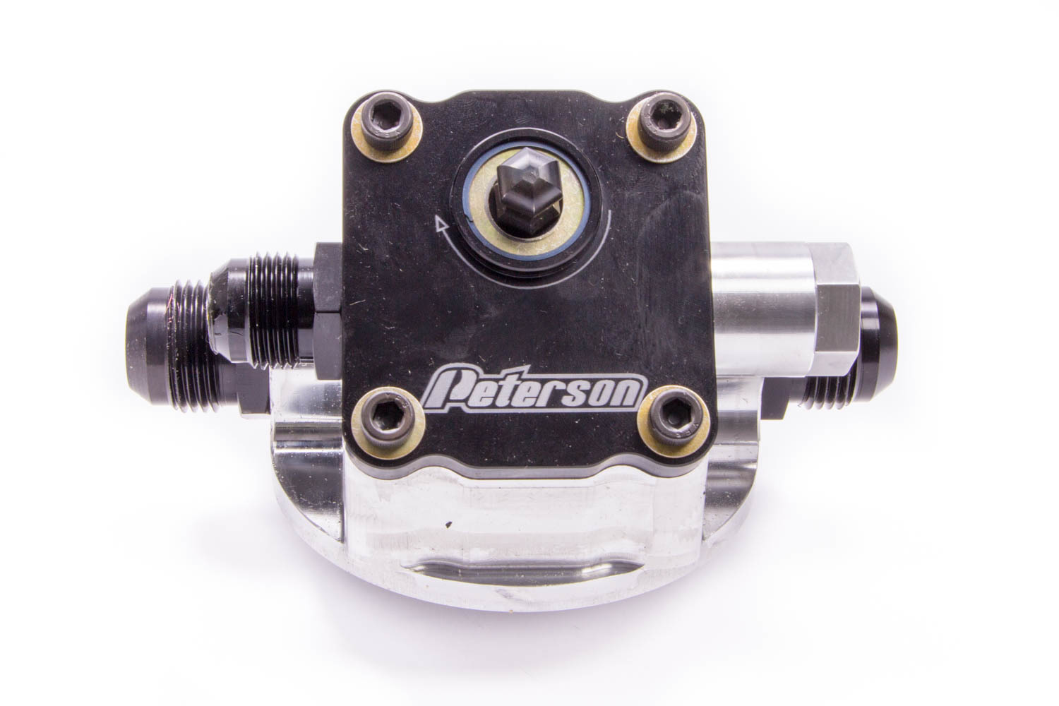 PETERSON FLUID Engine Primer Oil Filter Mount 10an Chevy L to R -145487