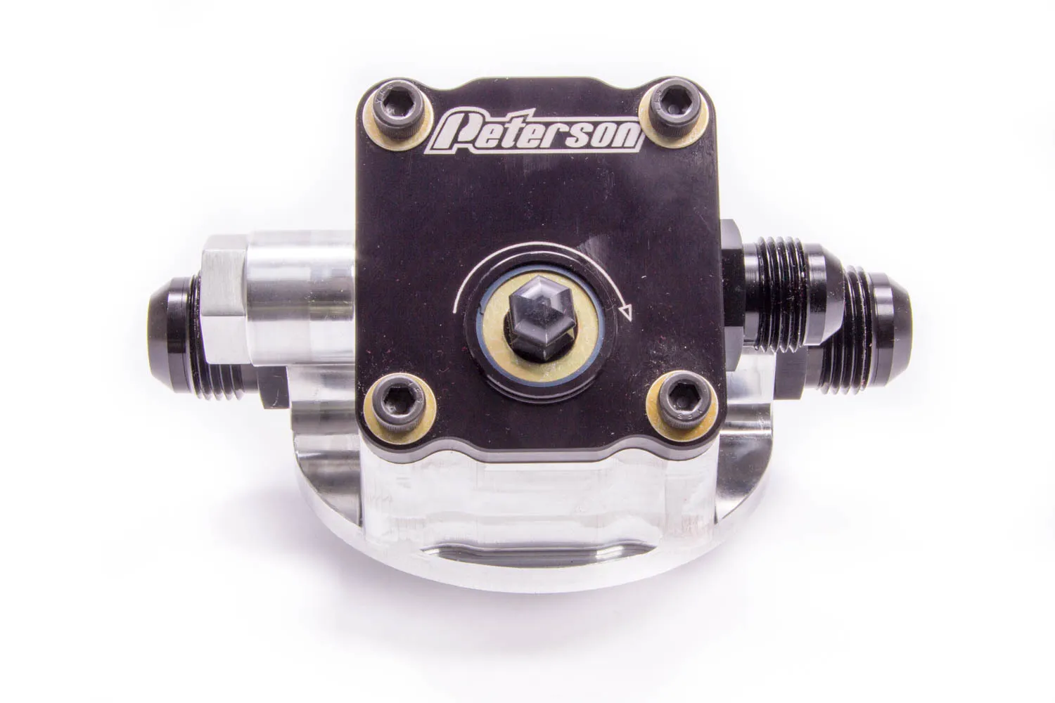 PETERSON FLUID Engine Primer Oil Filter Mount 10an Chevy R to L -144757