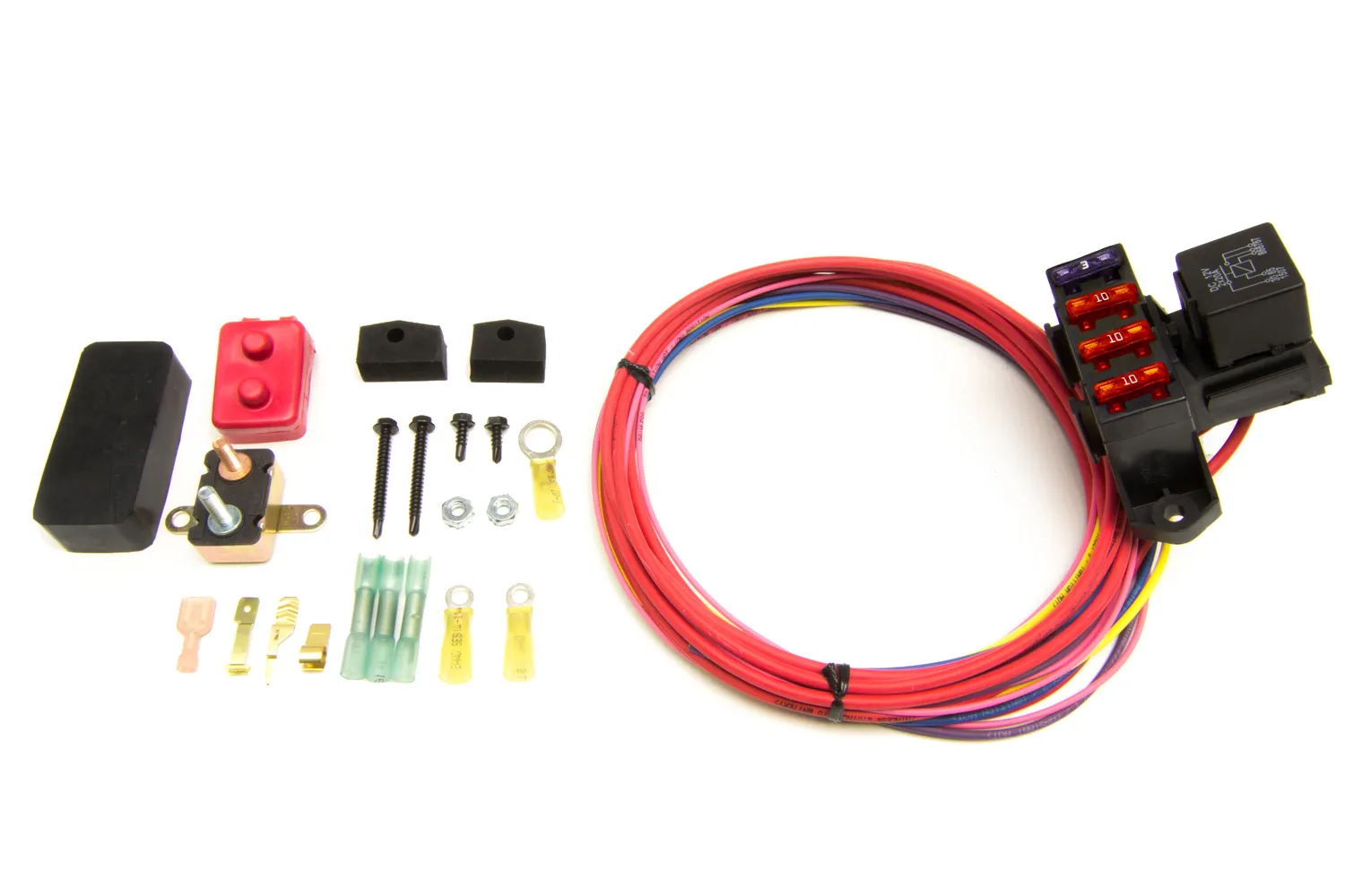PAINLESS WIRING 3 Circuit Fuse Block Weather Resistant 70213