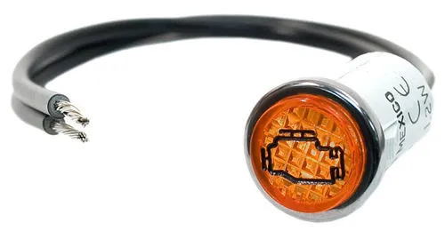 PAINLESS WIRING 1/2in Amber Check Engine Light 80207