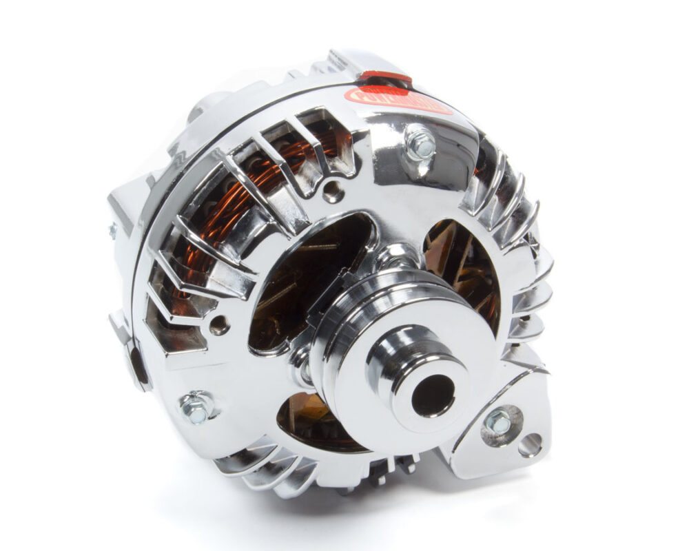 POWERMASTER Chrome Mopar 95amp Alter Double Groove Pulley 175091