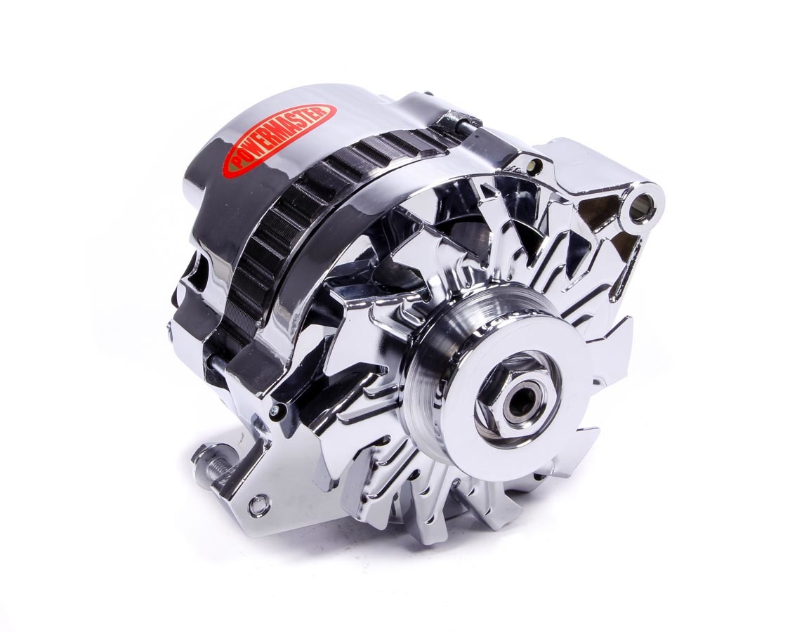 POWERMASTER Chrome 105amp Small Delco Alternator 1 Wire 178021