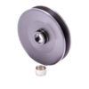 POWERMASTER 4in Dia Deep V-Belt Alt Pulley Billet Aluminum 182