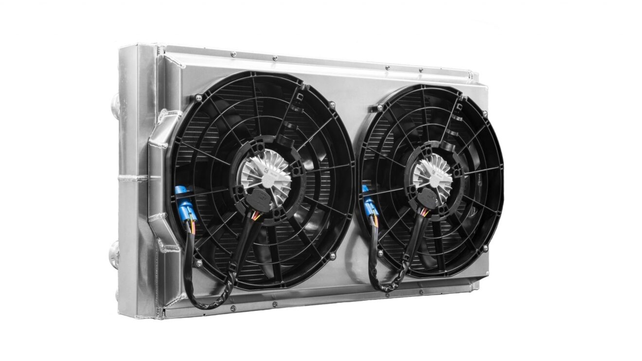PWR NORTH AMERICA Radiator Module Rear Mnt Drift w/ Brushless Fans CR ...