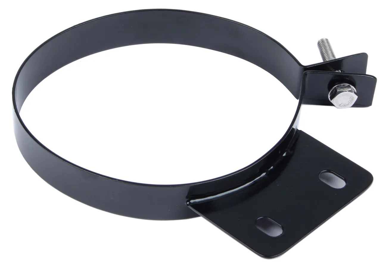 PYPES PERFORMANCE EXHAUST Stack Clamp 6in Stainless Black HSC006B