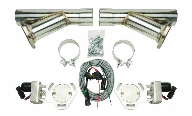 PYPES PERFORMANCE EXHAUST Exhaust Cutout Kit Dual w/YPipe 2.5in Pair HVE10K
