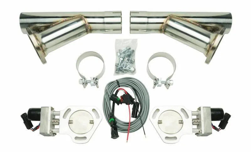 PYPES PERFORMANCE EXHAUST Exhaust Cutout Kit Dual w/YPipe 2.5in Pair HVE10K