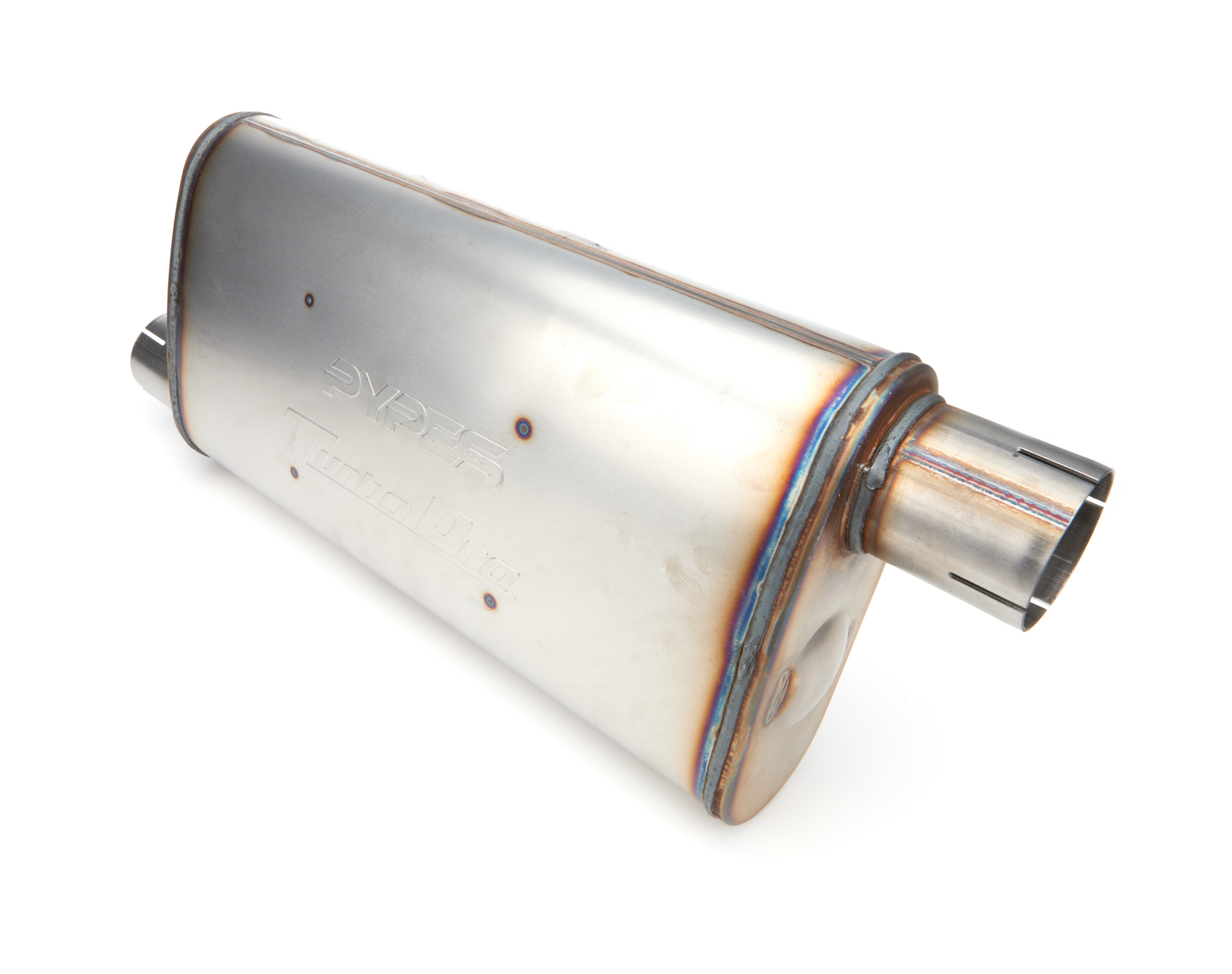 PYPES PERFORMANCE EXHAUST Turbo Pro Muffler 18in 2.5in Offset In/Out MVT30