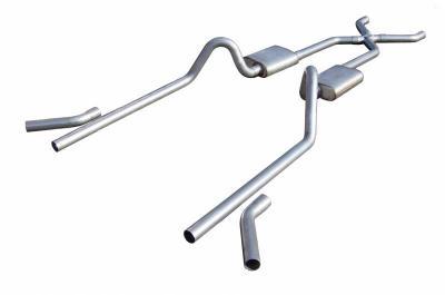 PYPES PERFORMANCE EXHAUST 55-57 Chevy 2.5 Exhaust Pocket Kit w/X-Pipe SGC19S
