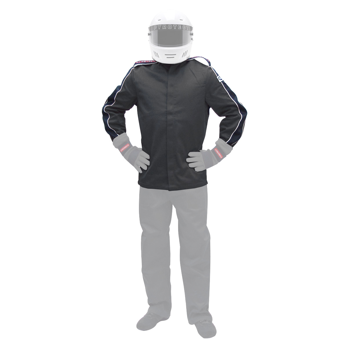 PYROTECT Jacket Deluxe X-Large Black SFI-1 RJ100320