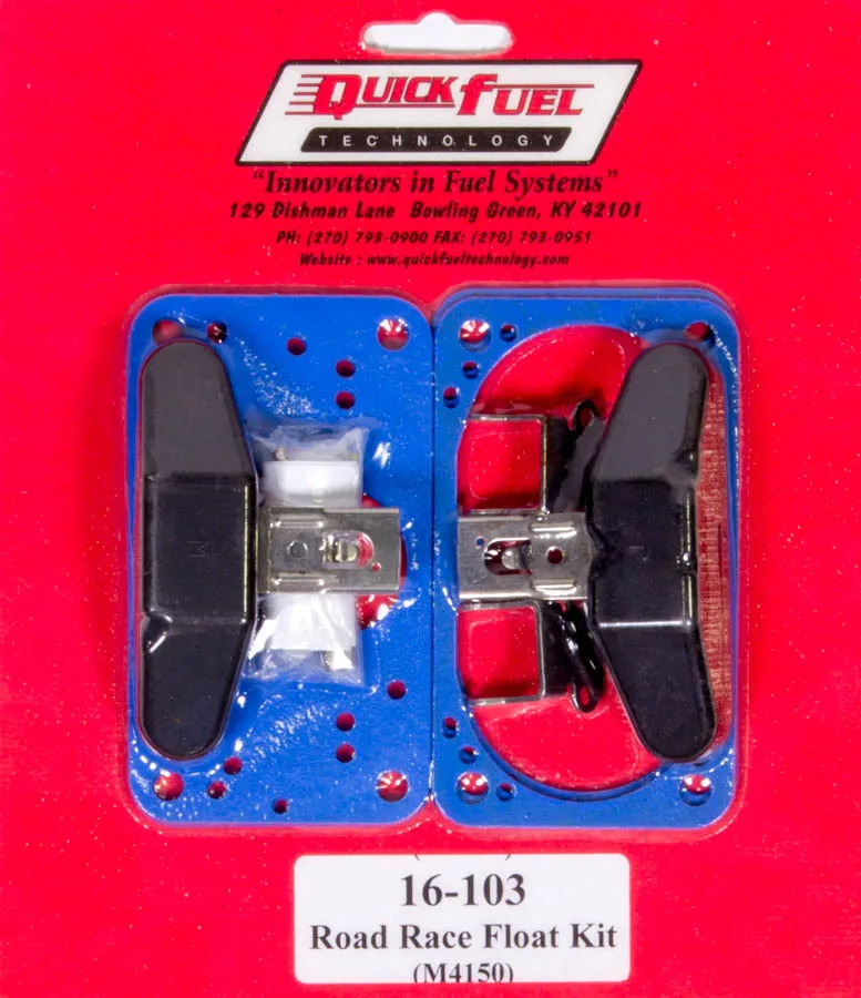 QUICK FUEL TECHNOLOGY 4 bbl. Road Race Float K it 16-103QFT