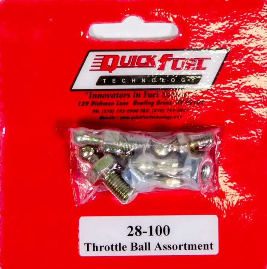 QUICK FUEL TECHNOLOGY Throttle Ball Assortment 28-100QFT