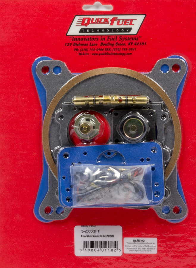 QUICK FUEL TECHNOLOGY Carb Rebuild Kit w/Non- Stick Gaskets 4223/4224 3-2003QFT
