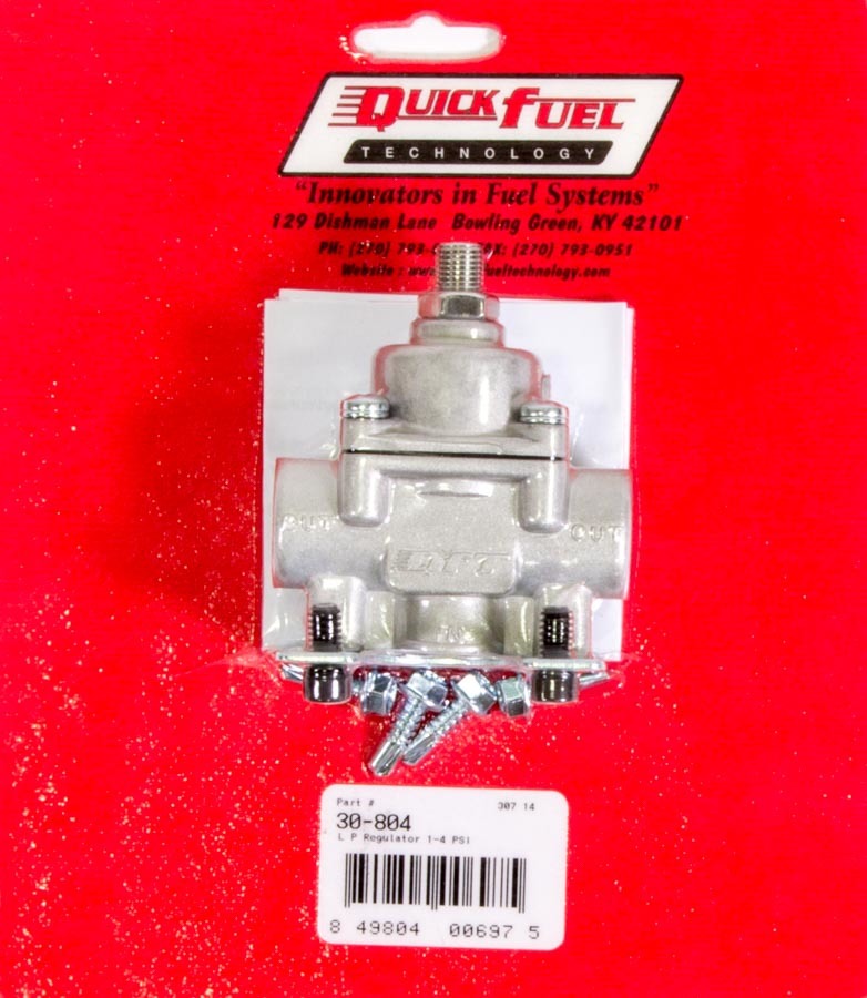 QUICK FUEL TECHNOLOGY Fuel Pressure Regulator - 1-4psi 30-804QFT