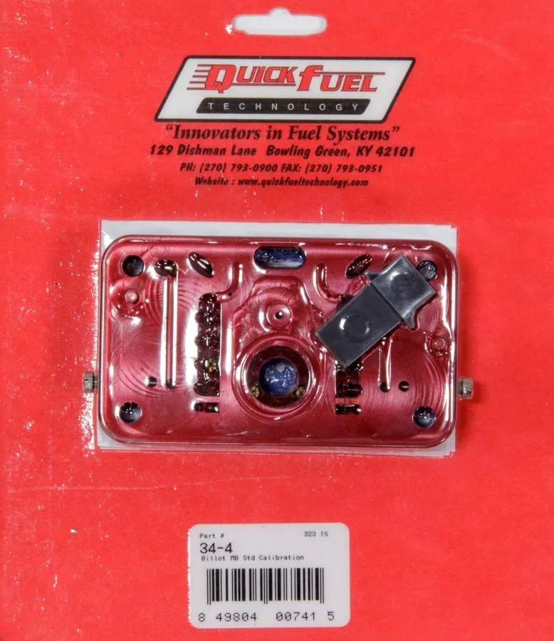 QUICK FUEL TECHNOLOGY Billet Metering Block - Standard Calibration 34-4QFT