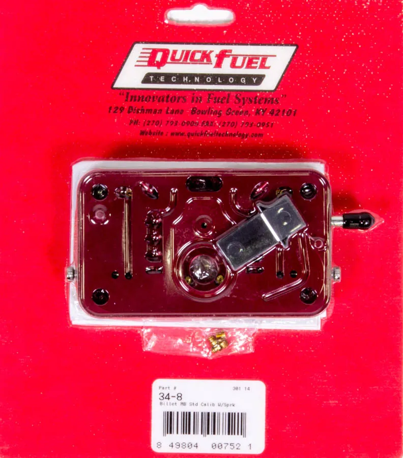 QUICK FUEL TECHNOLOGY Billet Metering Block - Standard Calibration 34-8QFT
