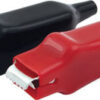 QUICKCAR RACING PRODUCTS Alligator Clamps Red & Black (Pair) 50-435