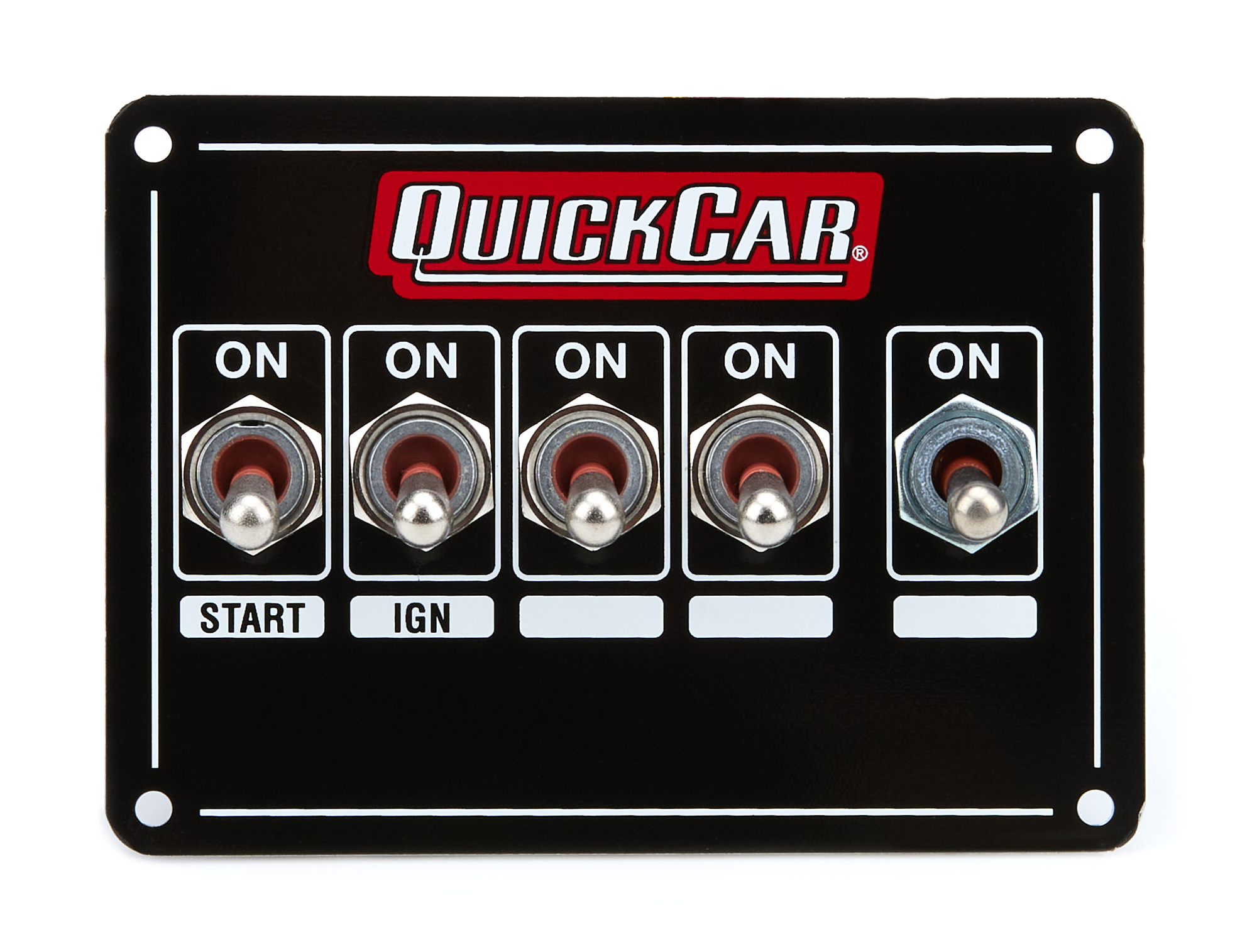 QUICKCAR RACING PRODUCTS Ignition Panel - Dual Ing. w/X-Over & 3 Whl Bk 50-7713