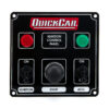 QUICKCAR RACING PRODUCTS Ignition Panel Black w/ 1 Acc. & Lights 50-822