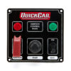 QUICKCAR RACING PRODUCTS Ignition Panel Black w/ 2 Acc. & Lights 50-823