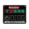 QUICKCAR RACING PRODUCTS Ignition Panel Black w/ 3 Acc. & Lights 50-826