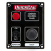 QUICKCAR RACING PRODUCTS Ignition Panel Black w/ Lights 50-852