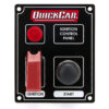 QUICKCAR RACING PRODUCTS Ignition Panel Black w/ Flip Switch & Lights 50-853