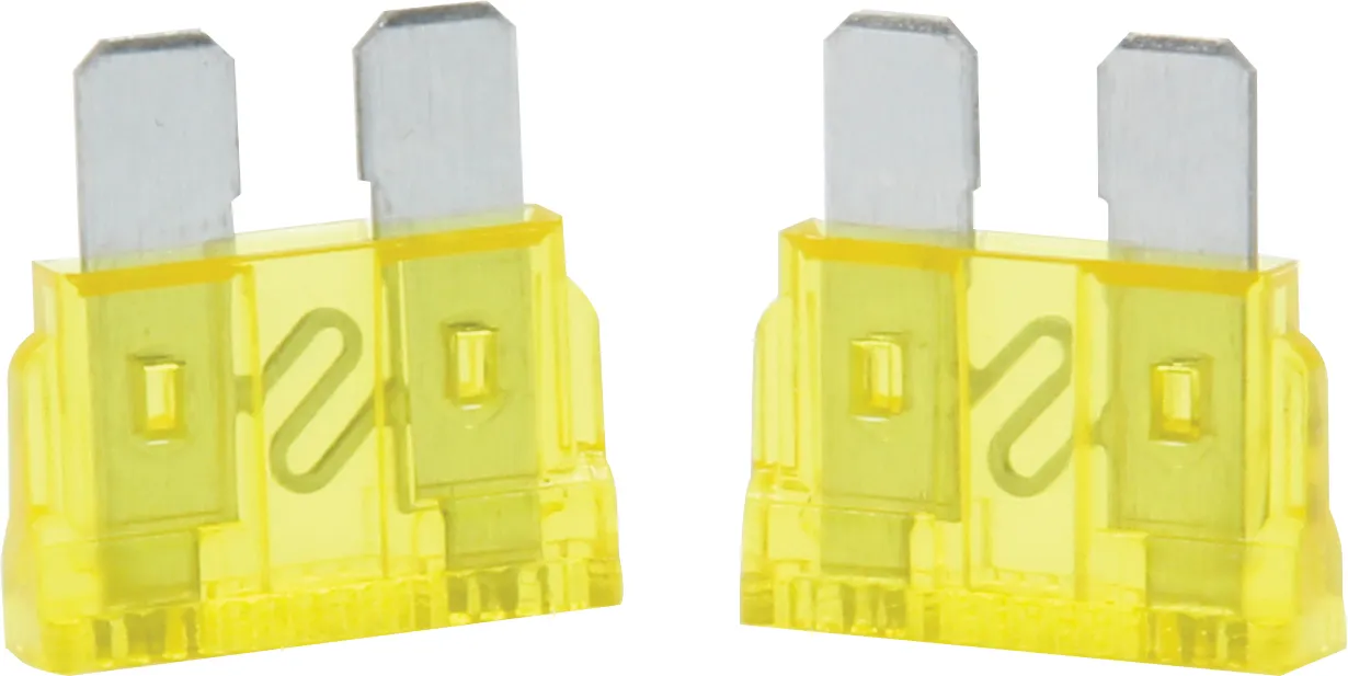QUICKCAR RACING PRODUCTS 20 Amp ATC Fuse Yellow 5pk 50-920
