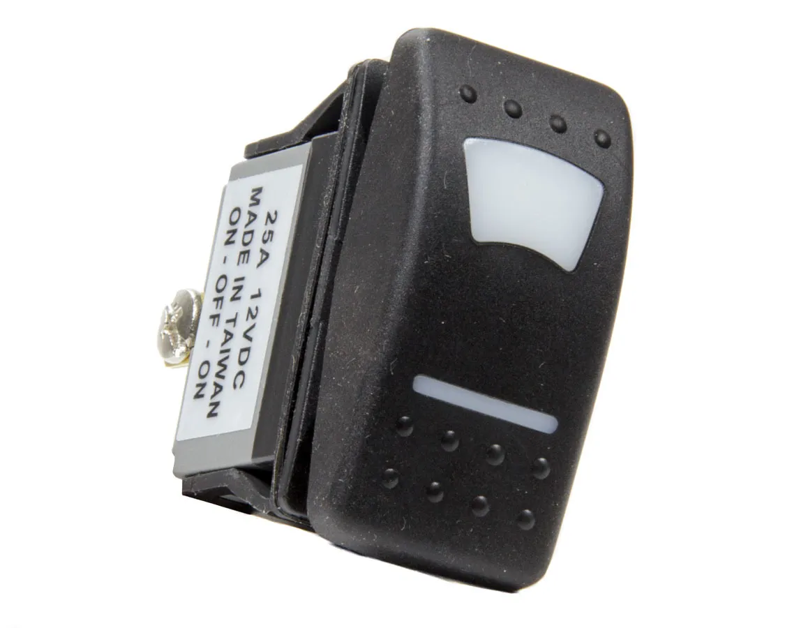 QUICKCAR RACING PRODUCTS Rocker Switch Lighted On /Off/On Green 52-615