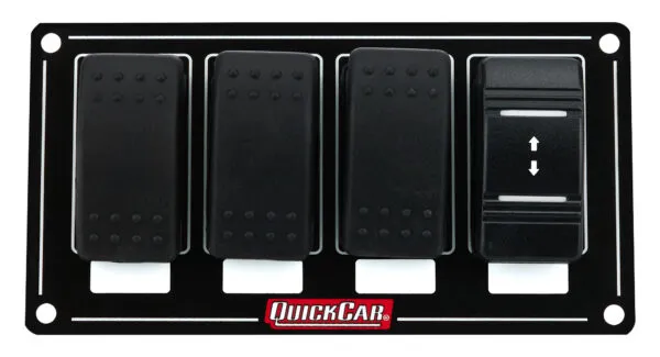 Quick Car Rocker Panel QUICKCAR RACING PRODUCTS Switch Panel Rocker Winch w/ 3 Assessory 52-870