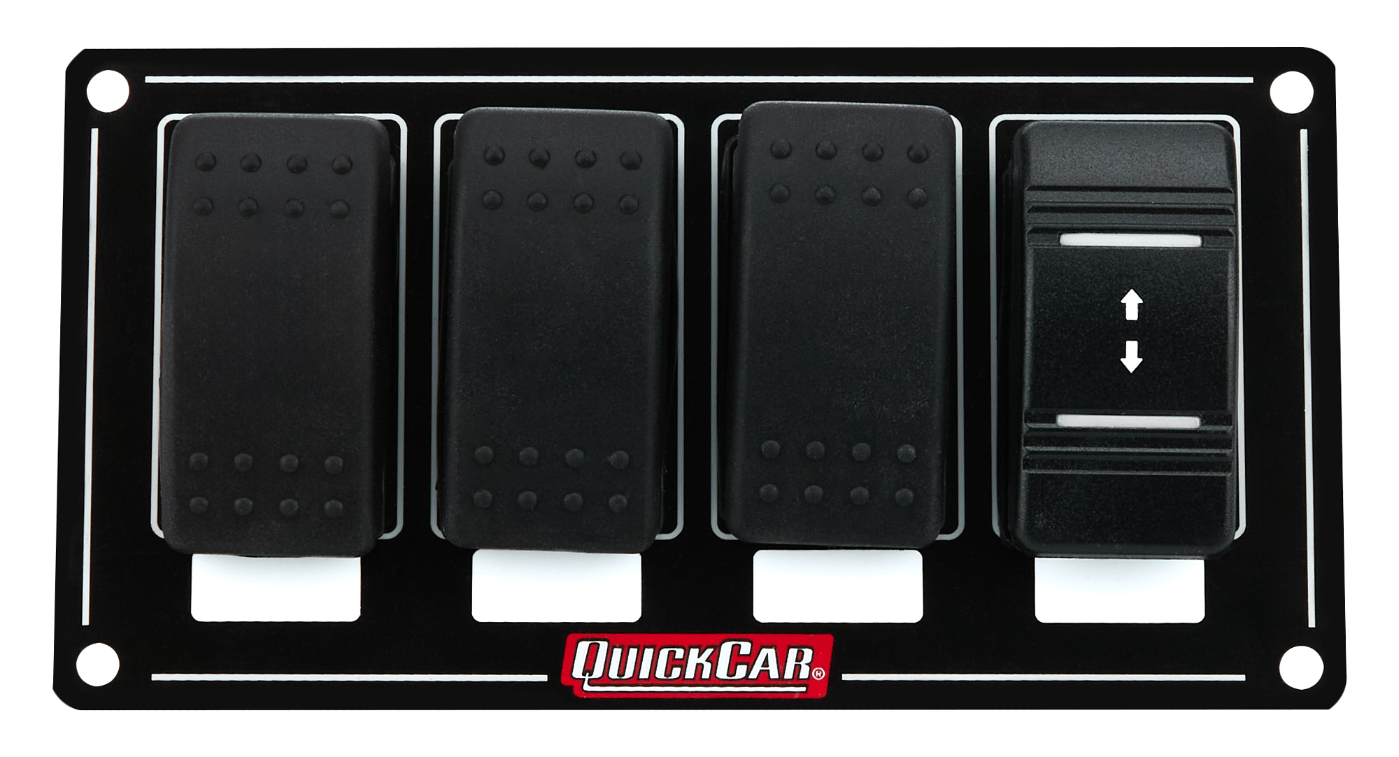 QUICKCAR RACING PRODUCTS Switch Panel Rocker Winch w/ 3 Assessory 52-870