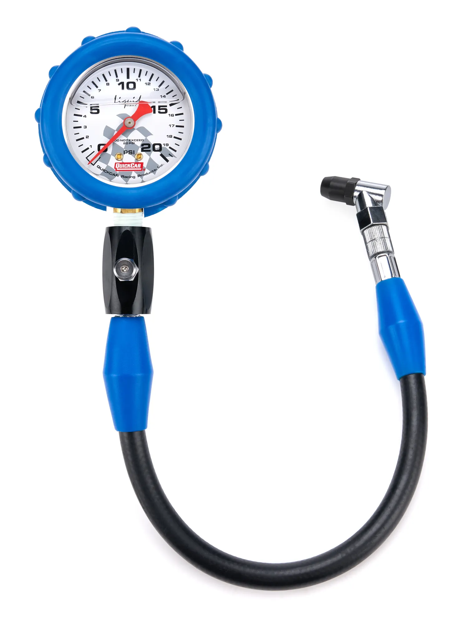 QUICKCAR RACING PRODUCTS Tire Gauge 20 PSI Liquid Filled 56-021