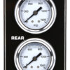 QUICKCAR RACING PRODUCTS Mini Brake Bias Gauge Panel Vertical Black 61-105