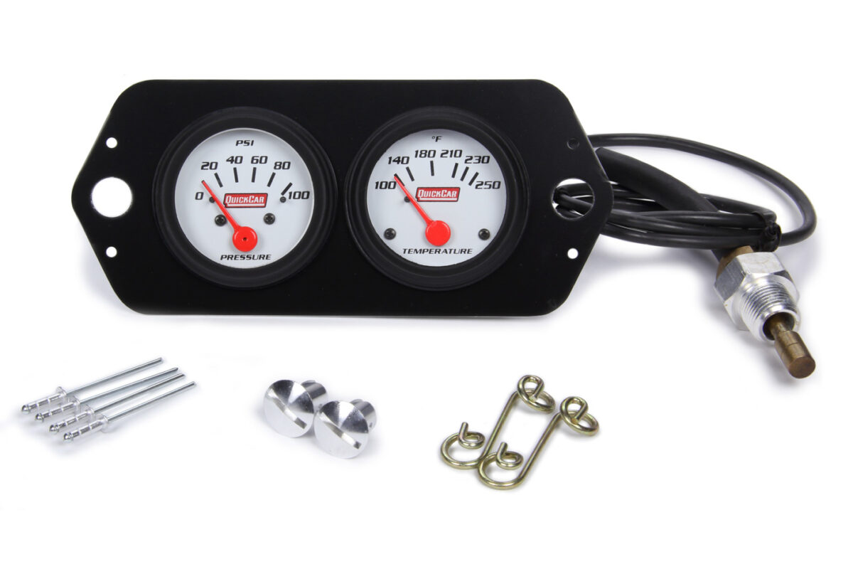 Racing Instrument Panel QUICKCAR RACING PRODUCTS Gauge Panel 2in Open Wheel 61-2204