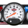 QUICKCAR RACING PRODUCTS 2-1 Gauge Panel Tach OP/WT 61-6031