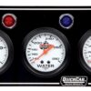 QUICKCAR RACING PRODUCTS 3 Gauge Panel  OP/WT/OT Black 61-6711