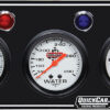 QUICKCAR RACING PRODUCTS 3 Gauge Panel OP/WT/Volt Black 61-6717