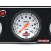 QUICKCAR RACING PRODUCTS 2-1 Gauge Panel OP/WT w/ 3in Tach Black 61-67313