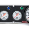 QUICKCAR RACING PRODUCTS 3-1 Gauge Panel OP/WT/FP w/5in Tach Black 61-6742
