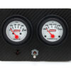 QUICKCAR RACING PRODUCTS Gauge Panel Sprint 2in w/ Switch and Warning 61-7205