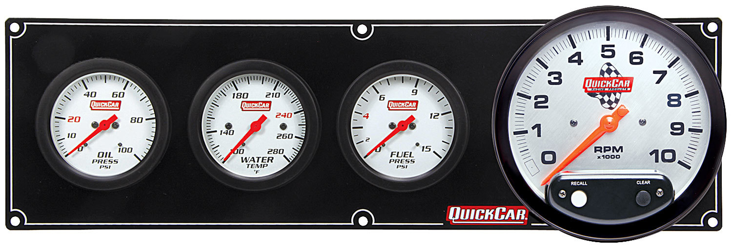 QUICKCAR RACING PRODUCTS Extreme 3-1 OP/WT/FP w/ 5in Tach 61-7742