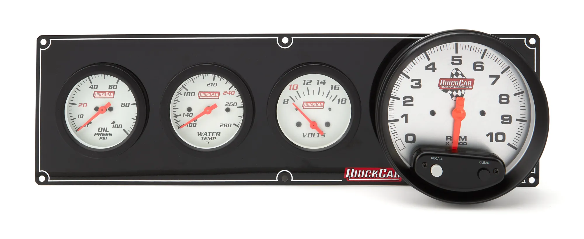 QUICKCAR RACING PRODUCTS Extreme 3-1 OP/WT/Volt w/ 5in Tach 61-7747