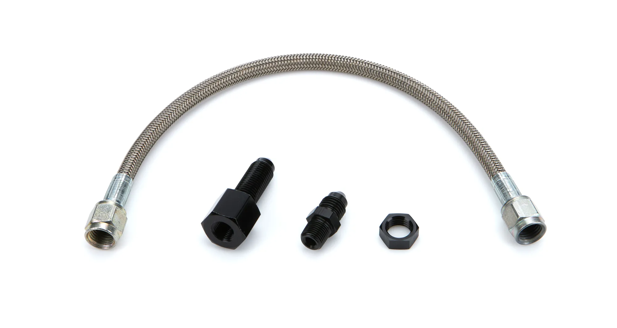 QUICKCAR RACING PRODUCTS Line Kit 12in Steel Braided 63-71012