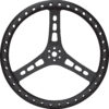 QUICKCAR RACING PRODUCTS 15in Steering Wheel L/W Aluminum Black 68-006