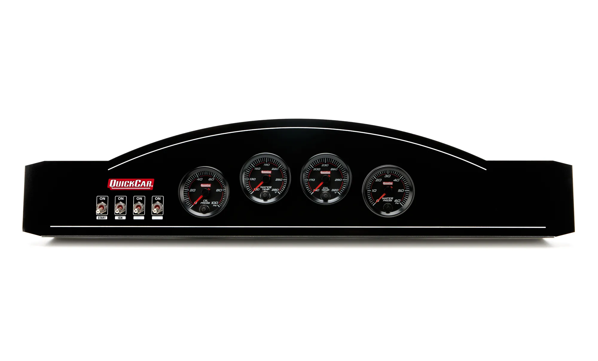 QUICKCAR RACING PRODUCTS Dash Panel Redline OP/WT /OT/WP Dual Ignition 69-823-011
