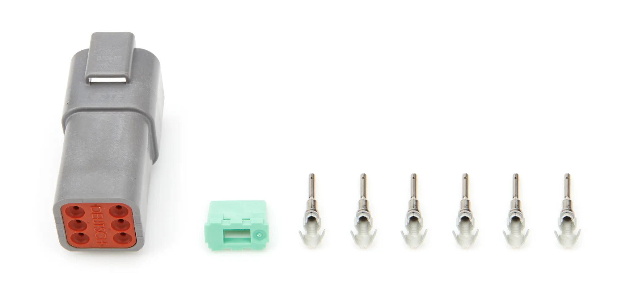 QUICKCAR RACING PRODUCTS Plug Deutsch 6 Pin Receptacle 71-361